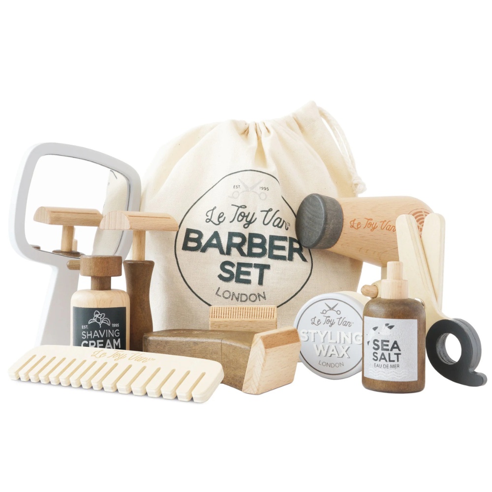 Le Toy Van - Wooden Hairdresser and Barber Kit - 12pcs