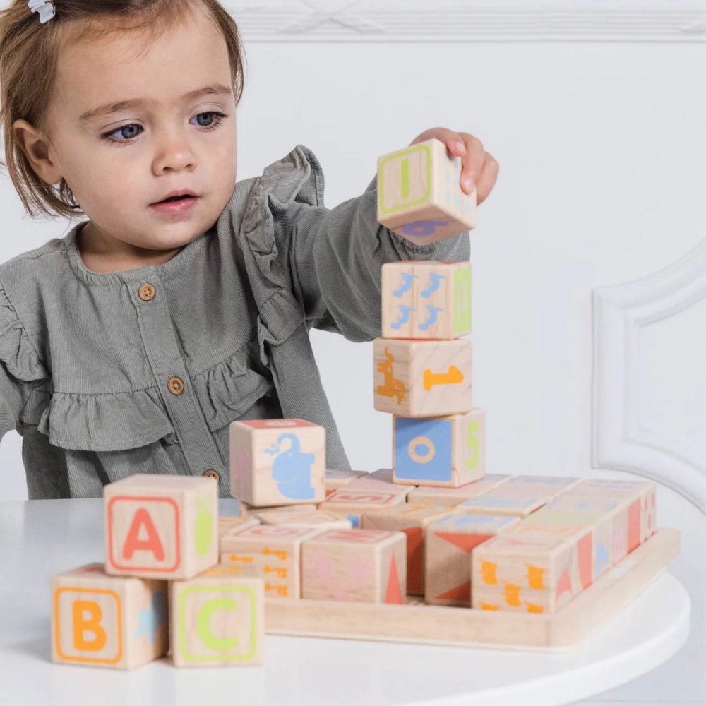 Le Toy Van - ABC Learning Wooden Blocks - 30pcs - Image 7