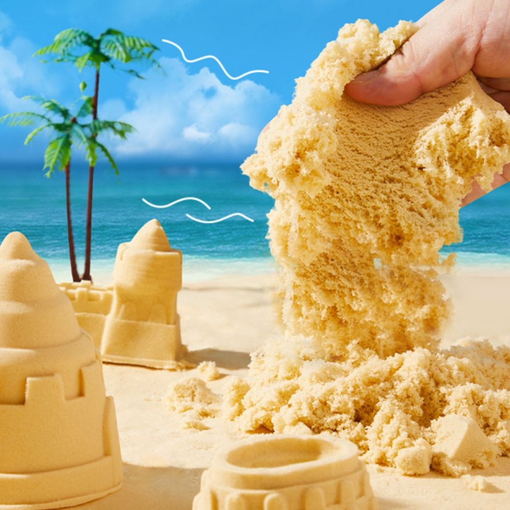 Mideer - Magic Sand Play Set with Sensory Bin & Lid, 2kg Kinetic Sand & 25 Sand Tools - Image 6