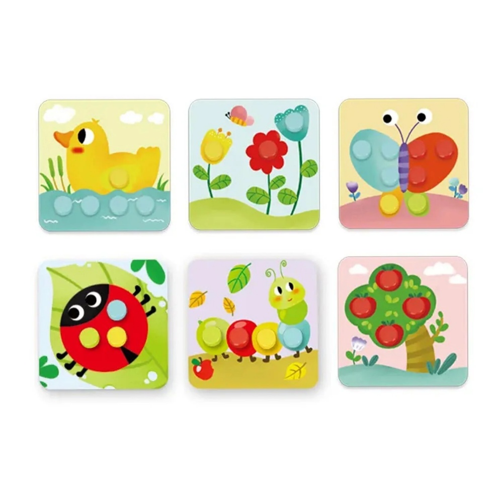 TookyToy - Fine Motor Pegs & Pegboard Activity Set - Image 5