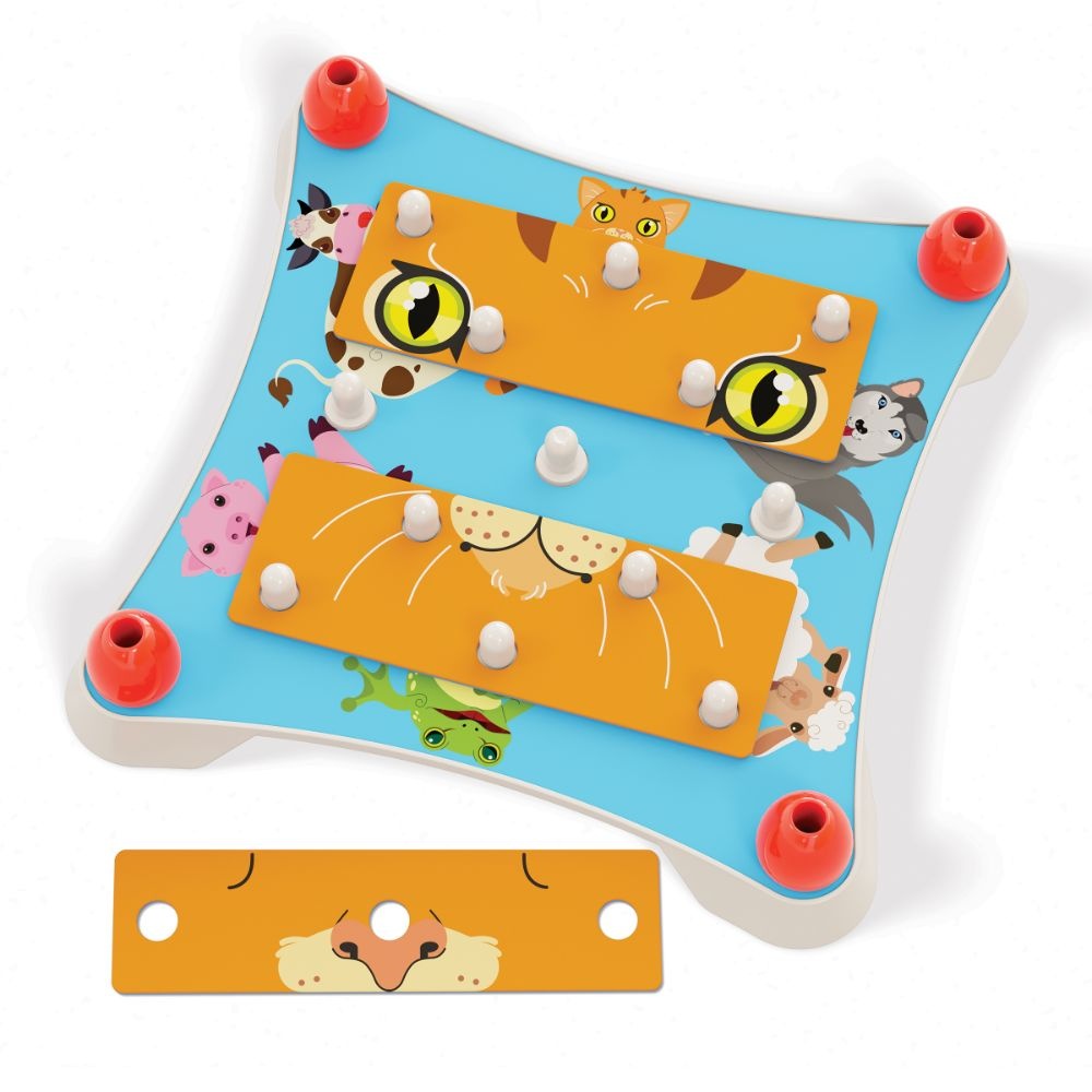 Quercetti - Guess the Animal Faces Puzzle - Memory & Recognition Game for Toddlers - Image 2
