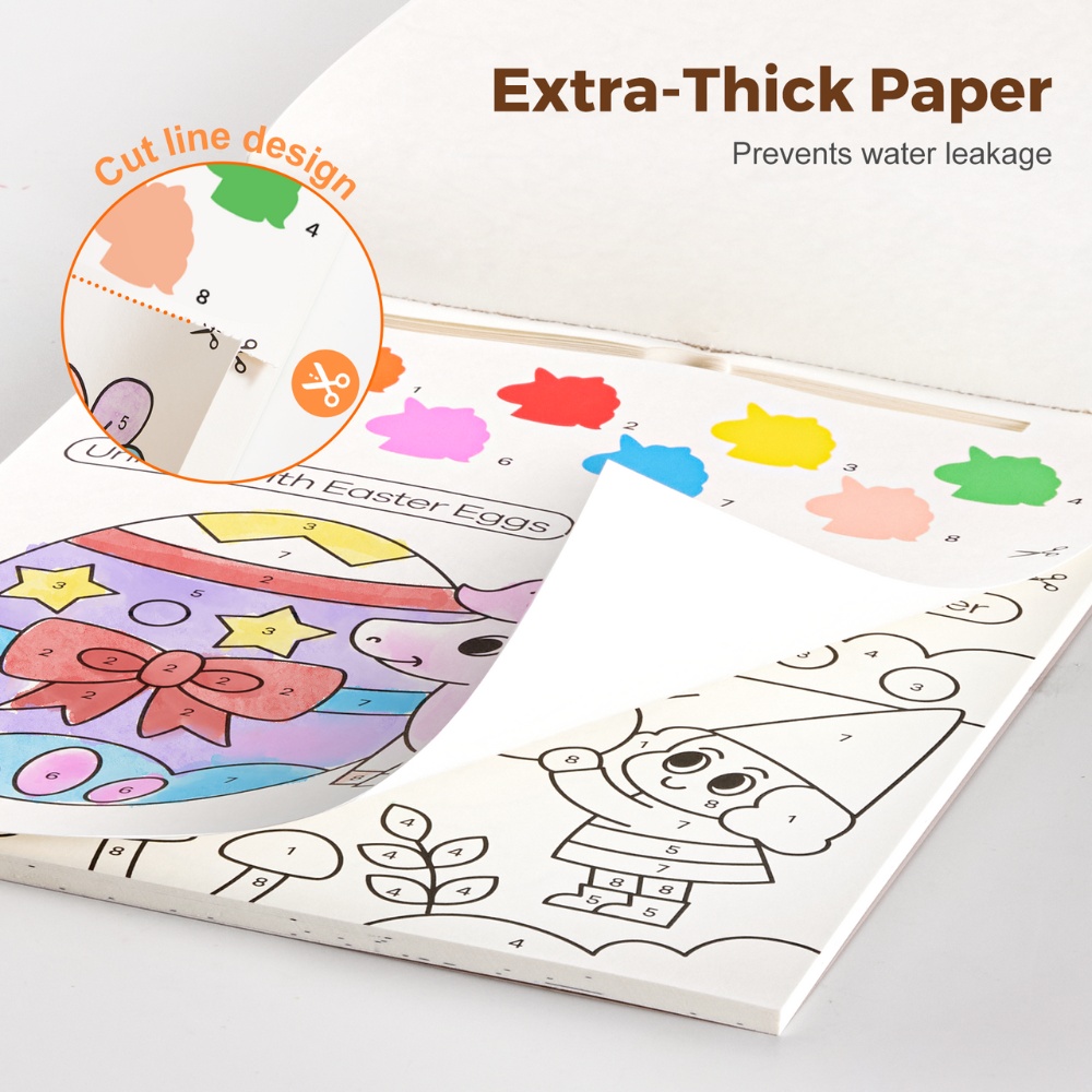 Jar Meló - Watercolour Painting Book - 20 Pages & Paint Brush - Unicorns - Image 4