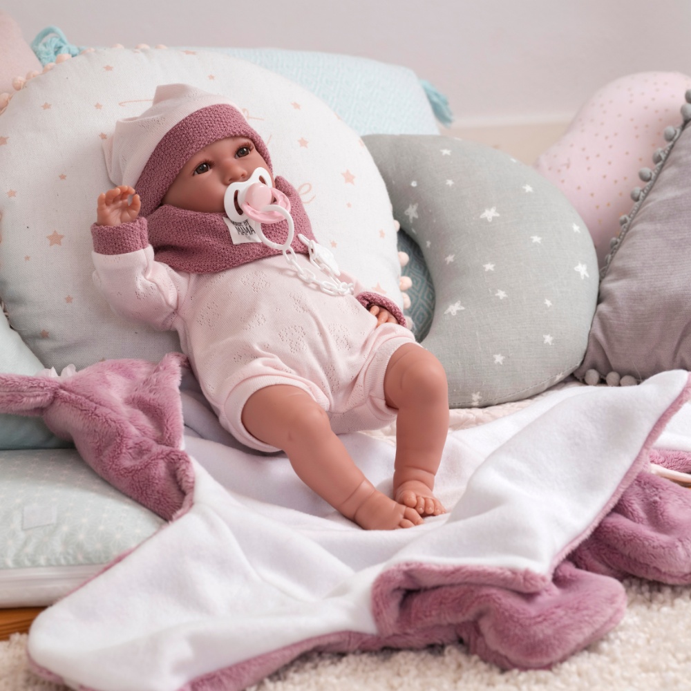 Llorens - Baby Girl Doll with Crying Mechanism, Clothing & Sleeping-bag: Mimi - 42cm - Image 3