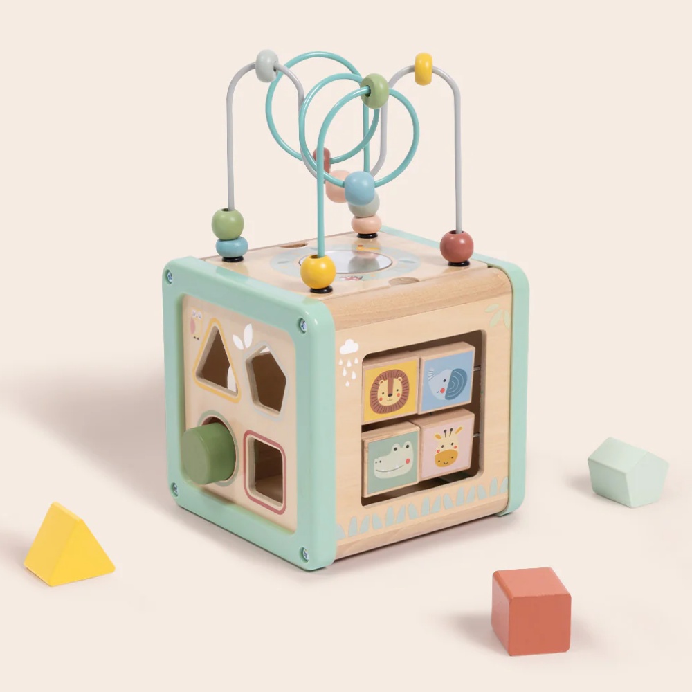 TookyToy - Pastel Play Cube Activity Toy