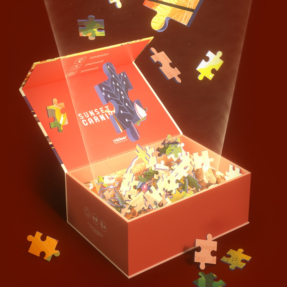 Mideer - Sunset Carnival - 528 Piece Jigsaw Puzzle in Gift Box - Image 5