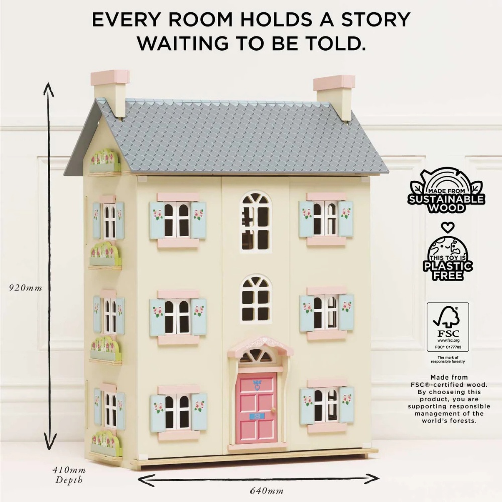 Le Toy Van - Cherry Tree Hall Wooden Dolls House - Image 6