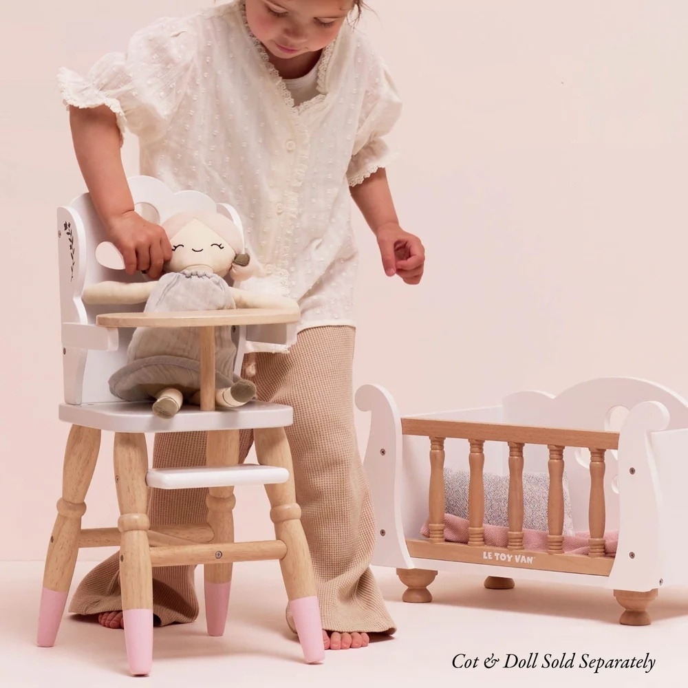 Le Toy Van - Dolls Wooden High Chair - Image 5