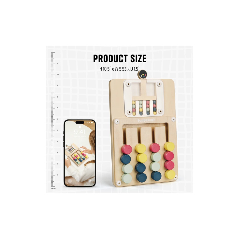 TopBright - Montessori Colour Challenge: Sliding Puzzle Board Game for Kids - Image 6