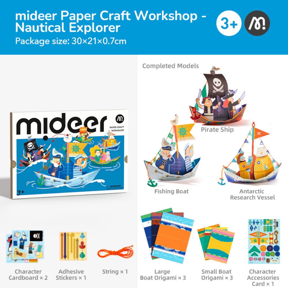 Mideer - Origami Paper Craft Kit: Nautical Explorer - Image 2