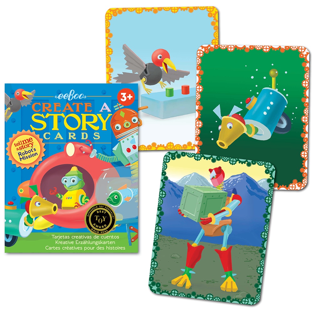 eeBoo - Tell Me a Story Cards - Robot Mission -** - Image 2