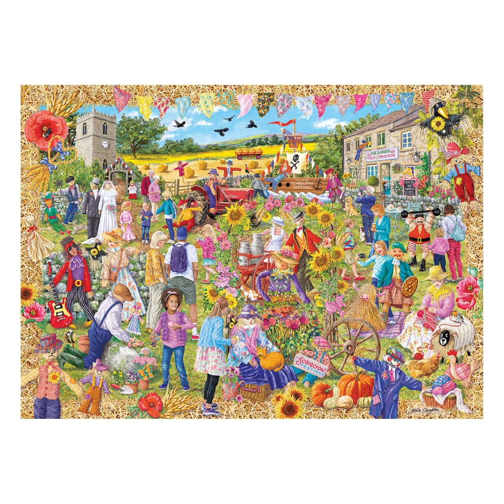 Gibsons - Scarecrow Festival - 1000 Piece Jigsaw Puzzle - Image 2