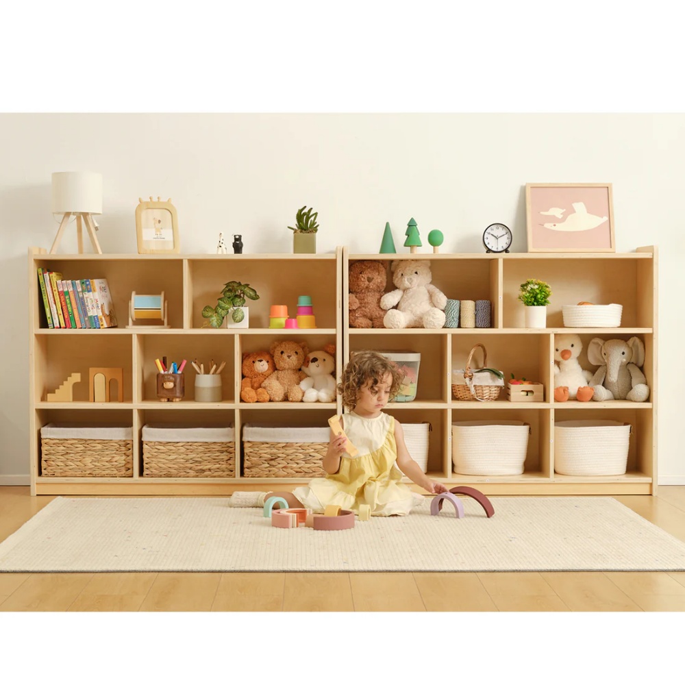 TookyToy - Wooden Shelf and Toy Storage for Kids Room: Plywood 90x113cm - Image 7