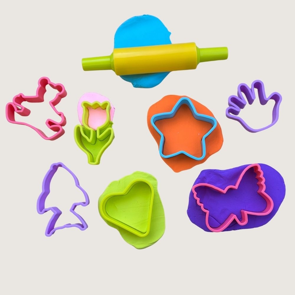 Greenbean - Large Cookie Cutter & Rolling Pin Set - Pastel - 17pcs - Image 5