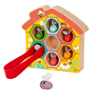 hi Pando - Wooden Color Sorter - Beehive Themed - 9pcs