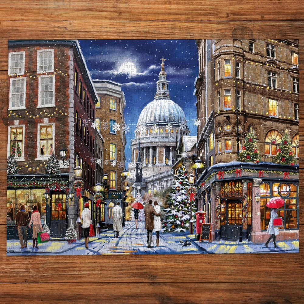 Gibsons - St Paul's at Christmas - 1000 Piece Jigsaw Puzzle - Image 2