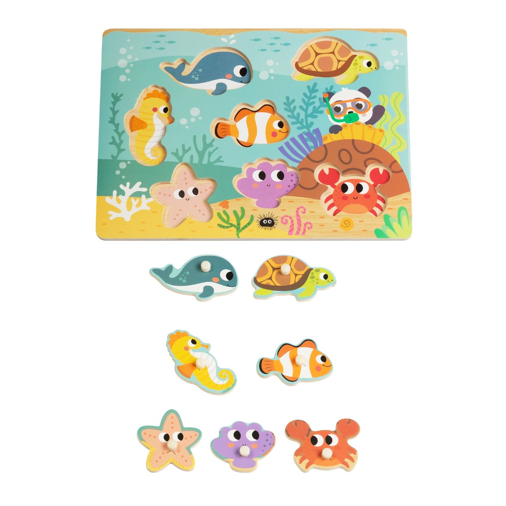 hi Pando - Ocean Themed Animal Puzzle - 8pcs - Image 4