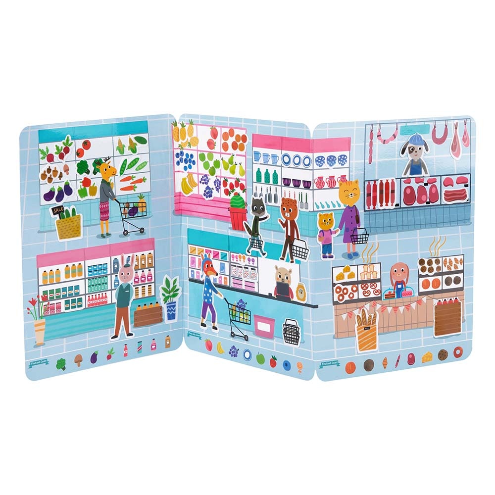 TookyToy - Silicone Sticker Book - Animal Market - Image 2