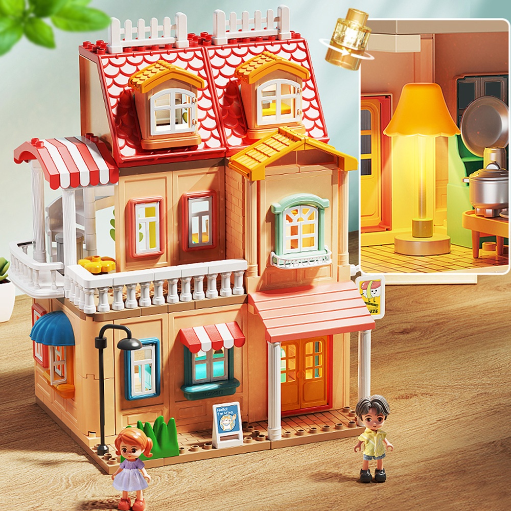 Feelo - Genius Architect Villa - Building Block Set - 246 Pieces-**
