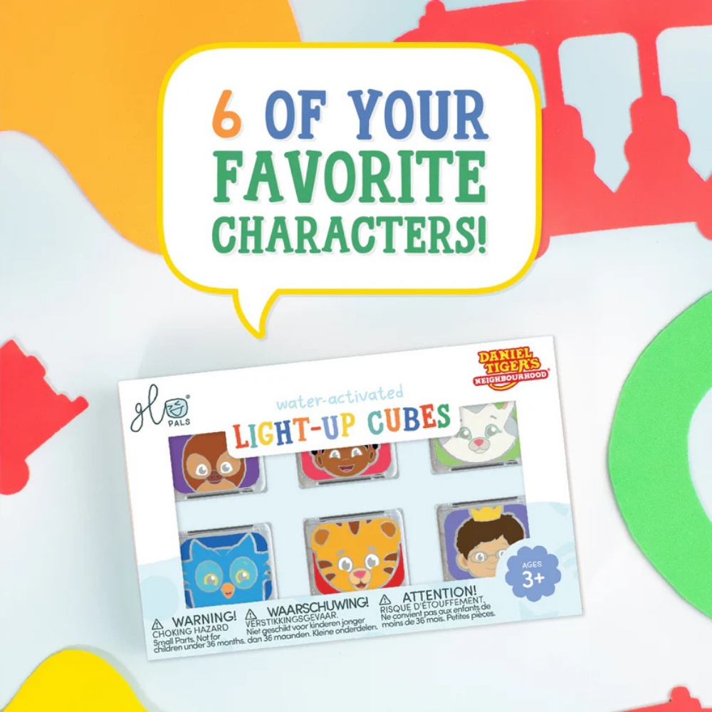 Glo Pals - Water Activated Light-Up Sensory Toys - Daniel Tiger (6 Pack) - Image 4