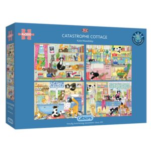 Gibsons - Catastrophe Cottage - 4 x 500 Piece Jigsaw Puzzles