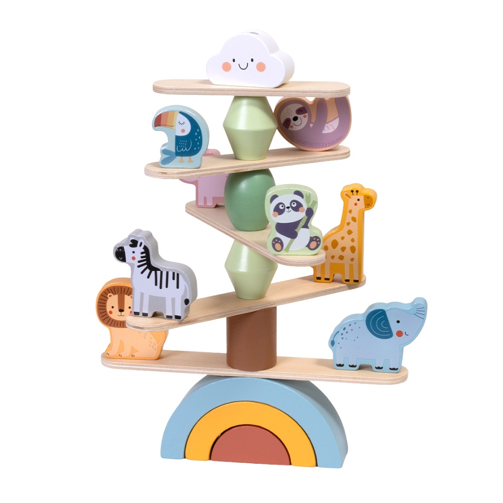 TookyToy - Savannah Stacking Animals Friends - Fine Motor Balance Toy 27pcs - Image 7