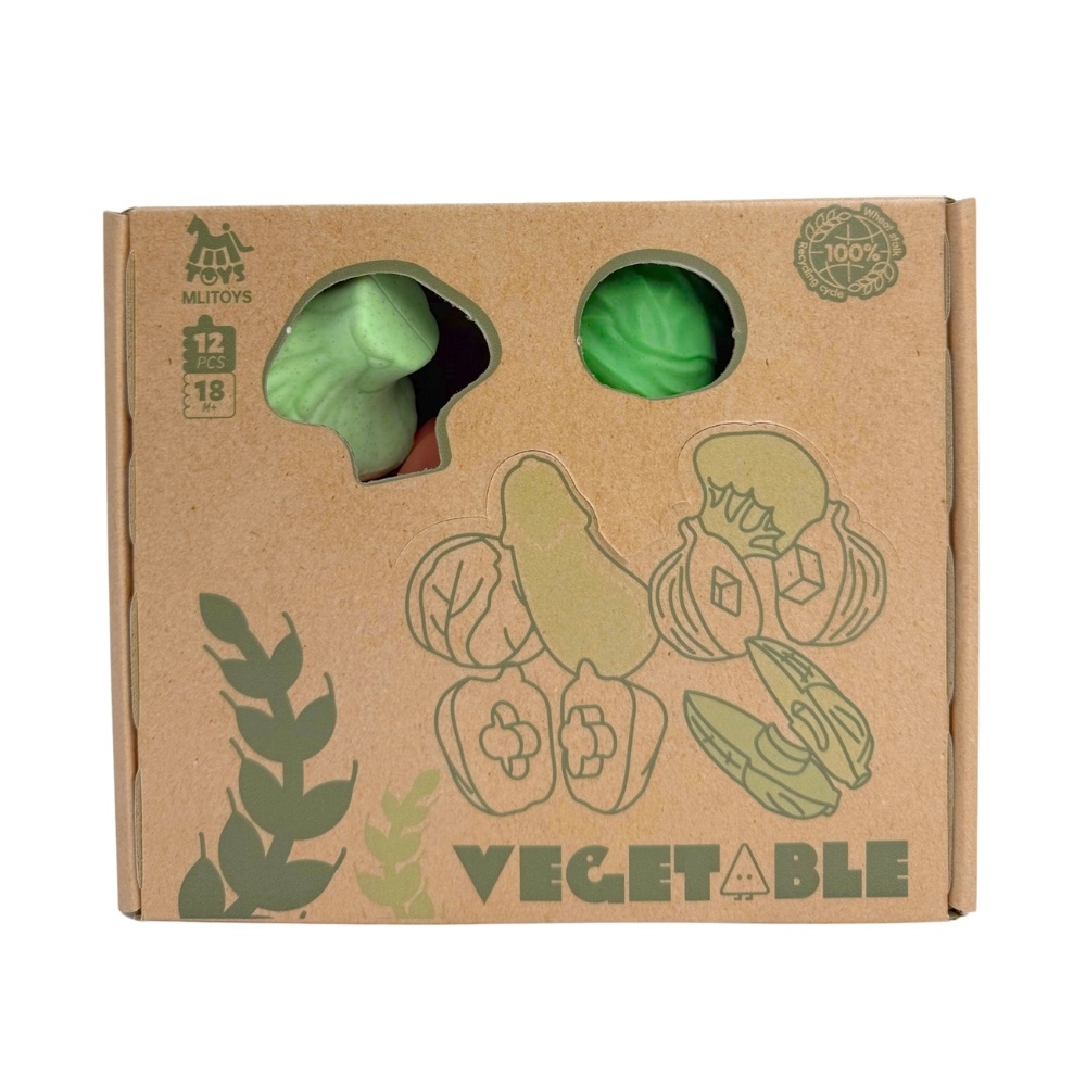 Mingli Toys - Shape Sorting Vegetable Set - Eco-friendly Educational Toy - 12 Pieces - Image 5