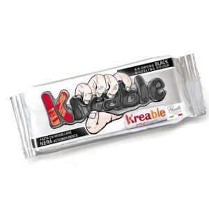 Toy Color Kreable - Air Dry Modeling Clay - Black 500g - Non-Toxic Gluten-Free Self-Hardening Clay for Arts & Crafts