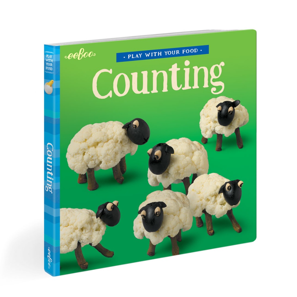 eeBoo - Play With Your Food Board Book - Counting - Early Learning Picture Book