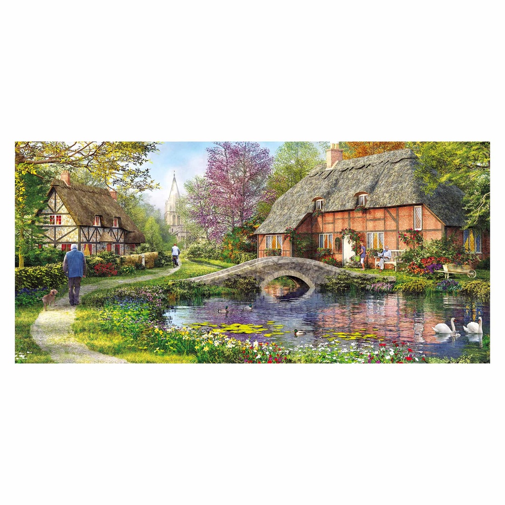 Gibsons - Cottage by the Brook - 636 Piece Jigsaw Puzzle - Image 2