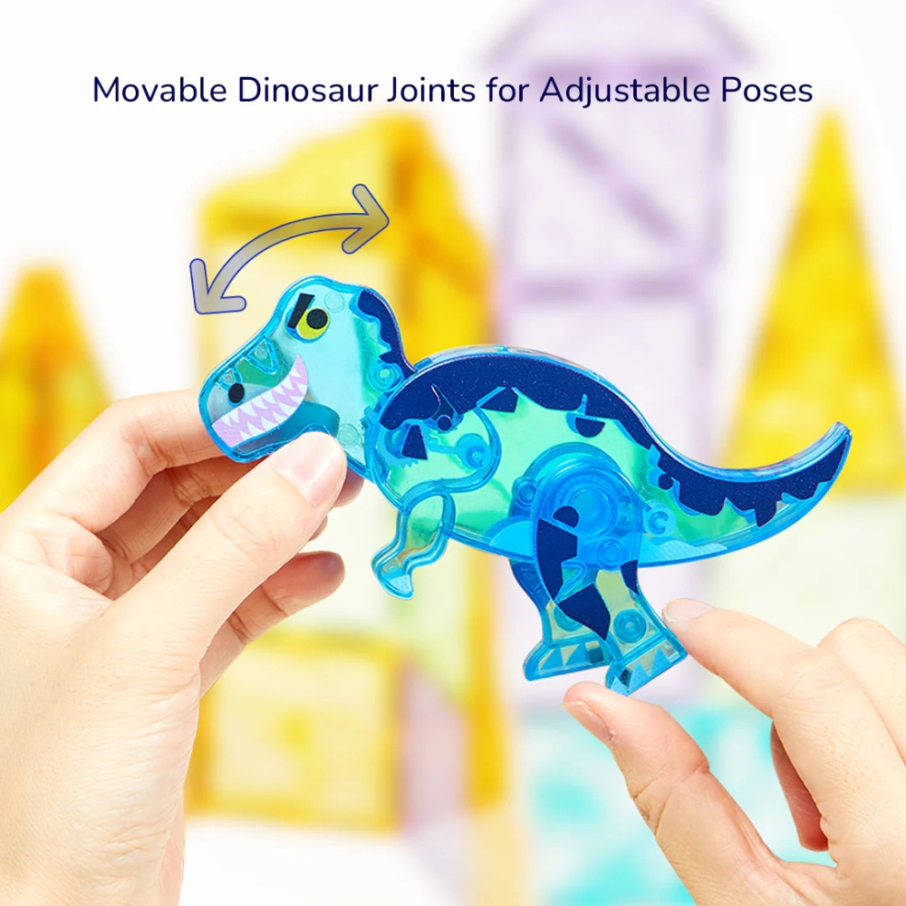 Mideer - Magnetic Tiles Building Set: Jurassic Adventure 48pcs - Image 5