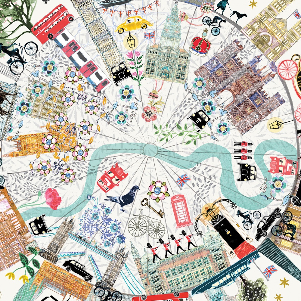 Gibsons - London Buildings - 500 Piece Circular Jigsaw Puzzle - Image 4