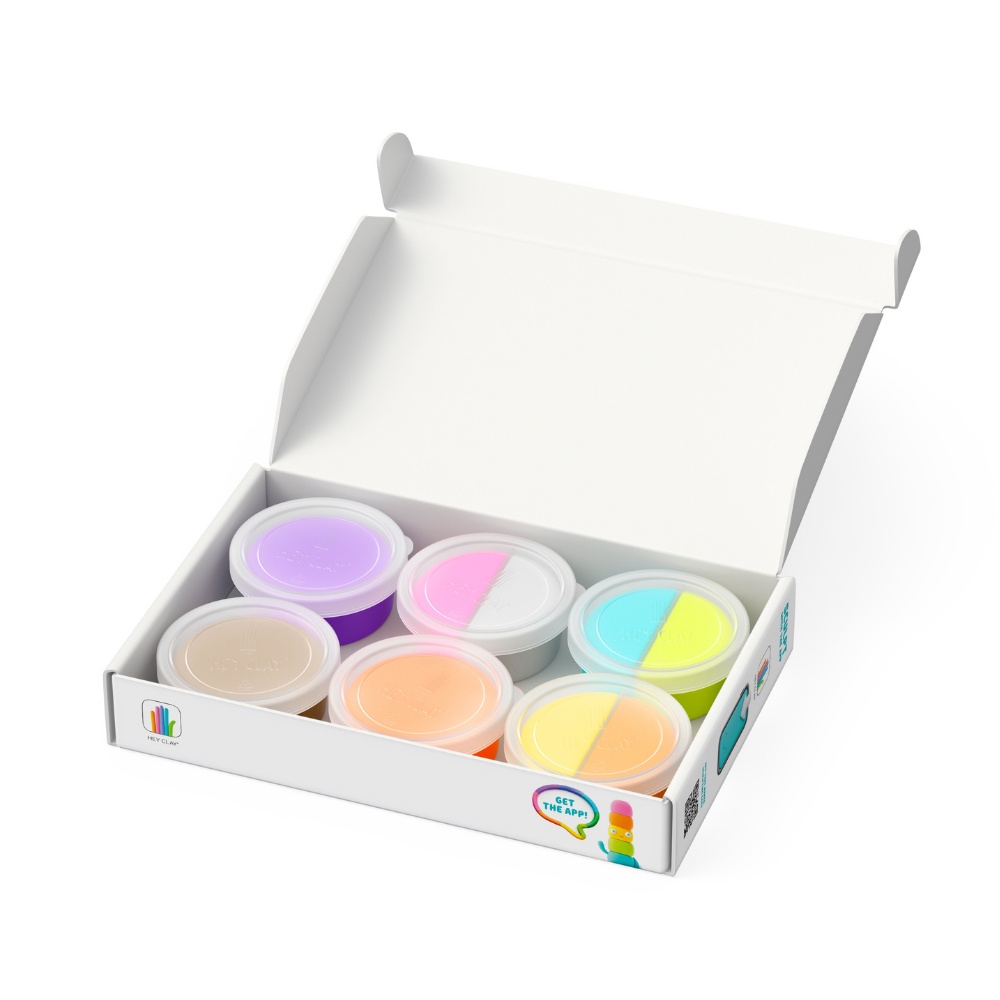 Hey Clay - Modelling Air-Dry Clay with Fun Interactive App - Flip Cone, Yeti Sandwich, Scoopanauts, Series Nice Ice Cream, 6 cans - Image 4