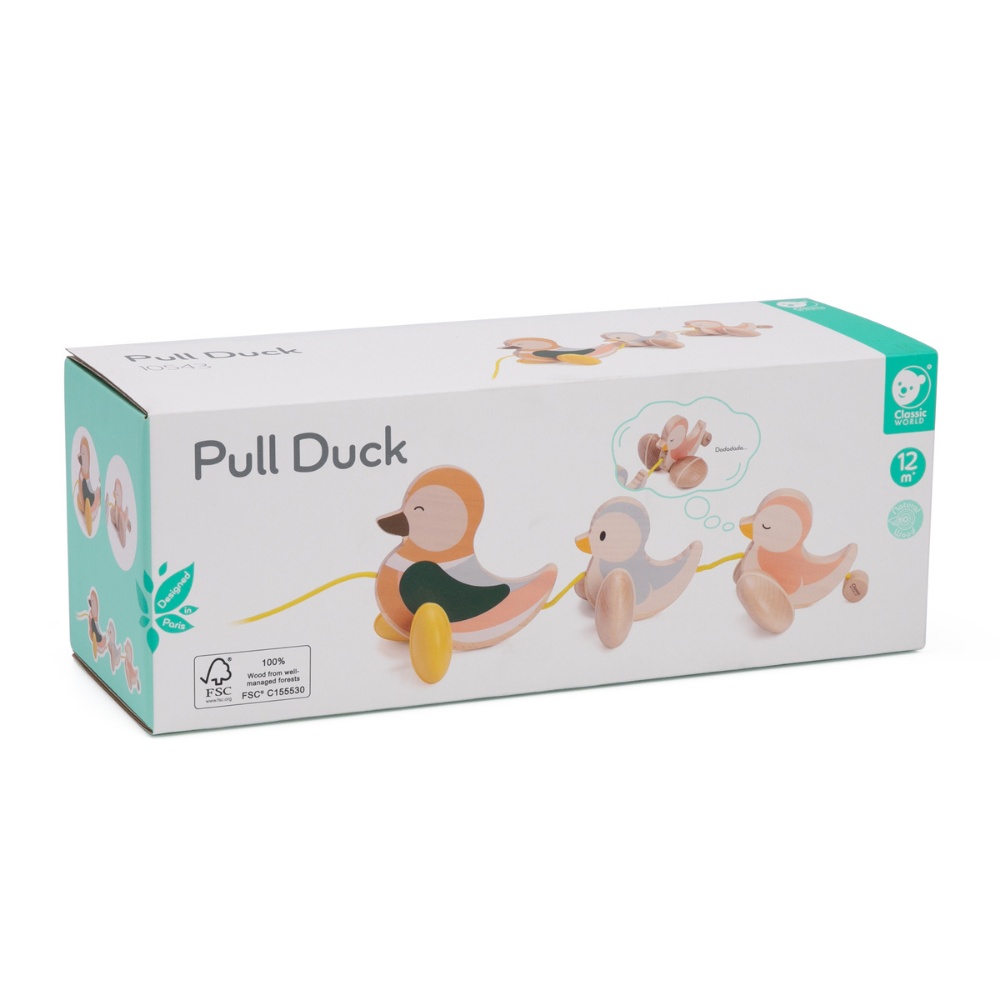 Classic World - Paddling Ducks Wooden Pull-Along Toy for Toddlers - Image 6