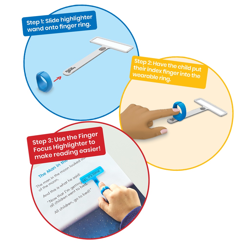 Hand2Mind - Fingerfocus® Highlighter To Go: Finger-point Reading Tool - Image 4