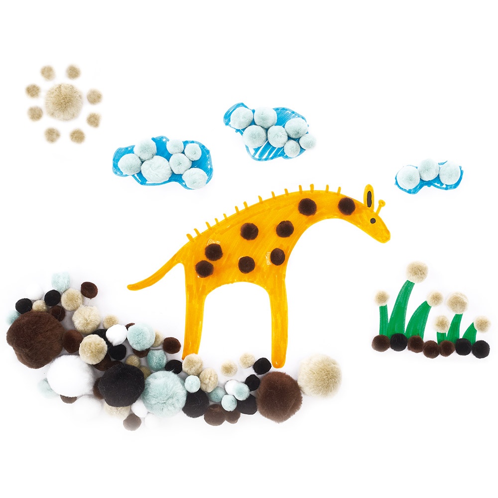 EDX Education - PomPoms Animal 300pc - Image 2