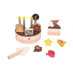Classic World - Pretend & Play - Chocolate Birthday Cake - 19pcs