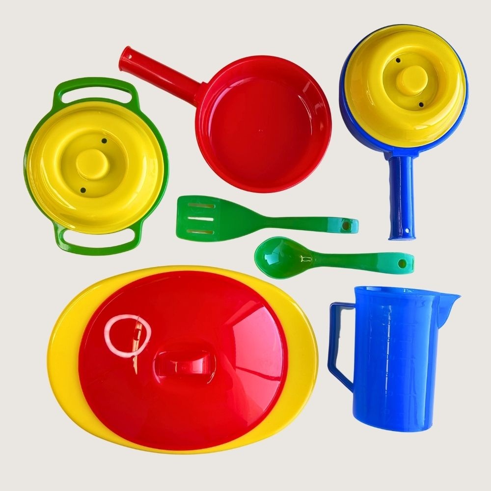 Greenbean - Pretend & Play Kitchen Set - 10pcs - Image 3