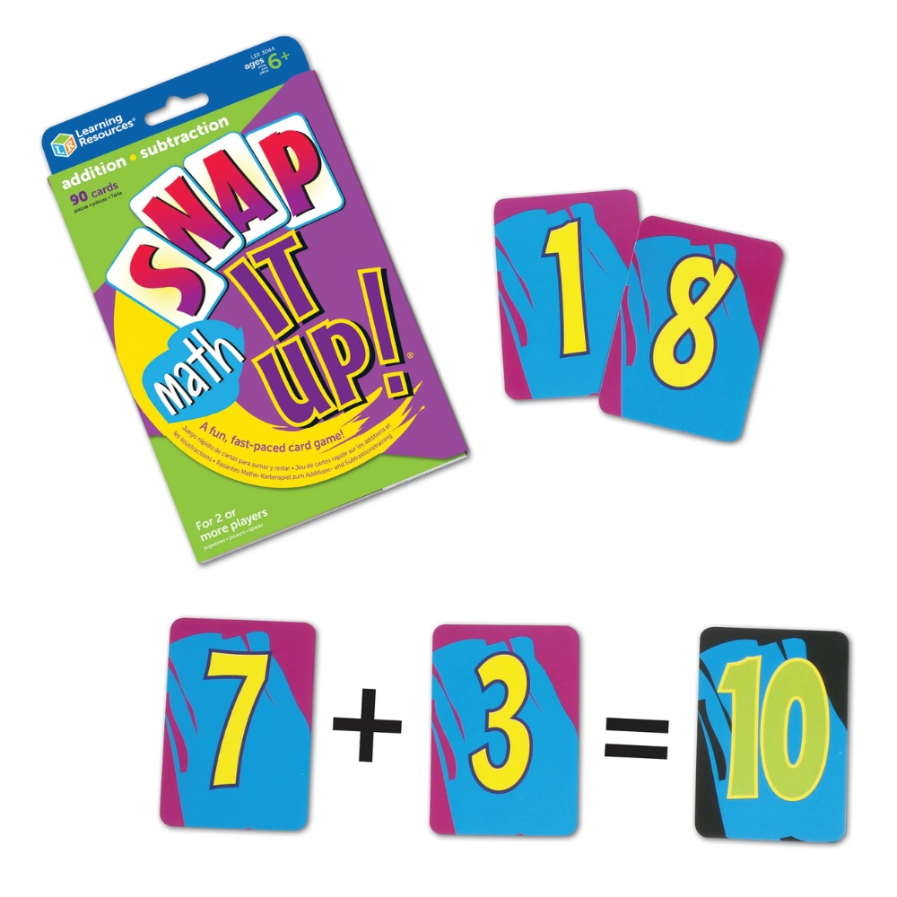 Learning Resources - Snap it Up!® Addition & Subtraction Maths Card Game - Image 2
