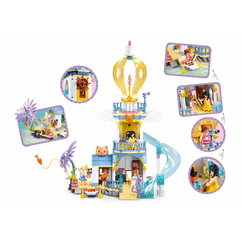 Sluban Building Set: Girls Dream - The Highlanders Lighthouse - 404pcs - Image 4