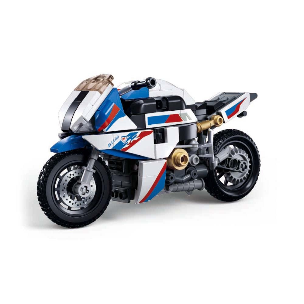 Sluban Building Set: Model Bricks - S1000MS Motorcycle - 242pcs - Image 2
