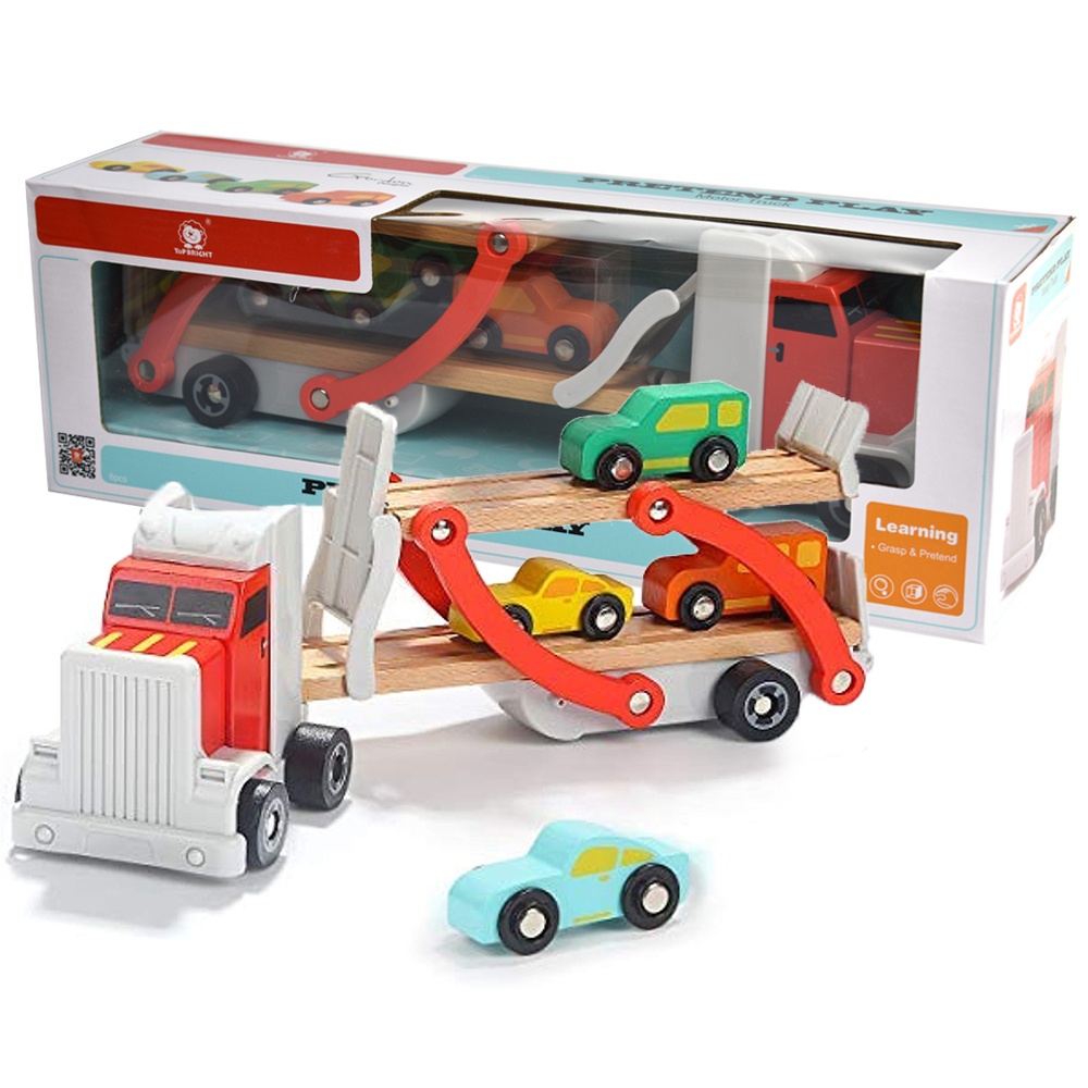 TopBright - Wooden Car Carrier Truck - Image 4
