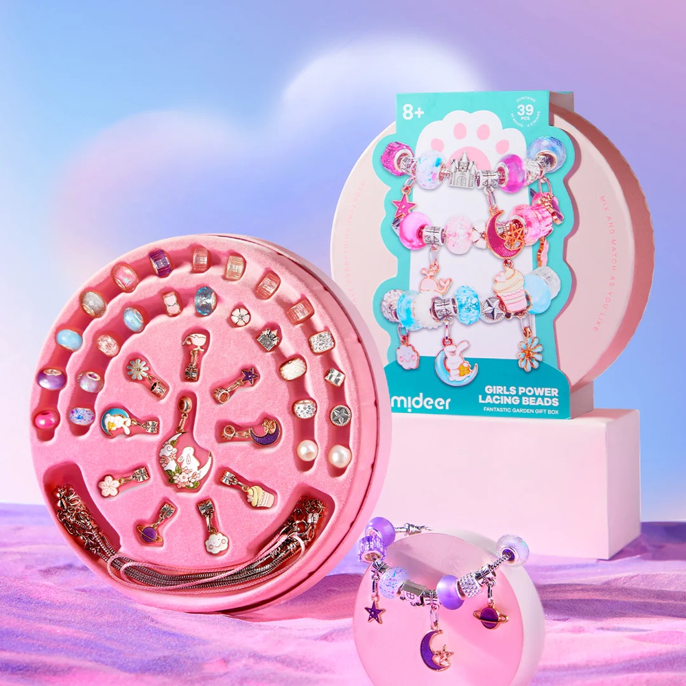 Mideer - Girls Power Lacing Beads - Fantastic Garden Gift Box - Image 2