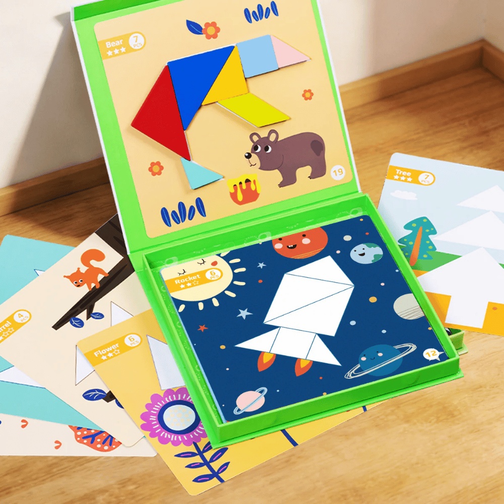 TookyToy - Magnetic Tangram Play Set - Image 4