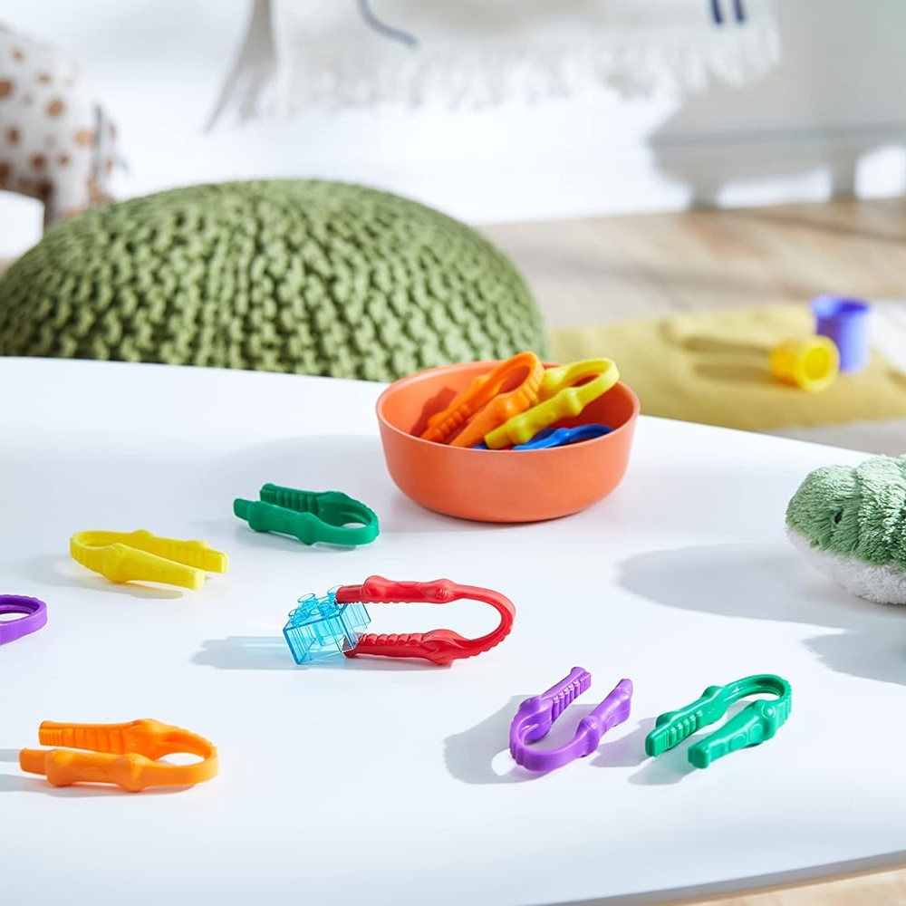 Learning Resources - Gator Grabber Tweezers set of 12 - Image 2