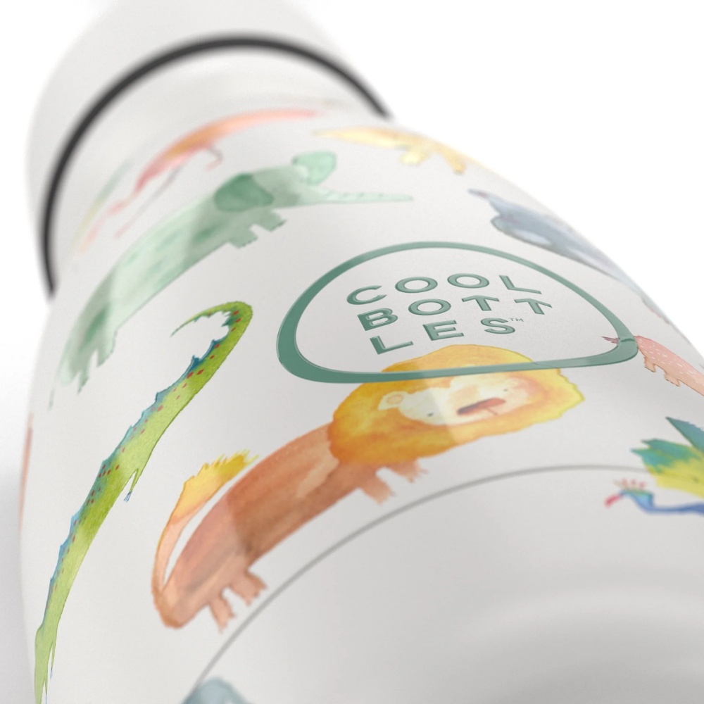 Cool Bottles - Kids Triple-Insulated Water Bottle - African Safari 260ml - Image 4