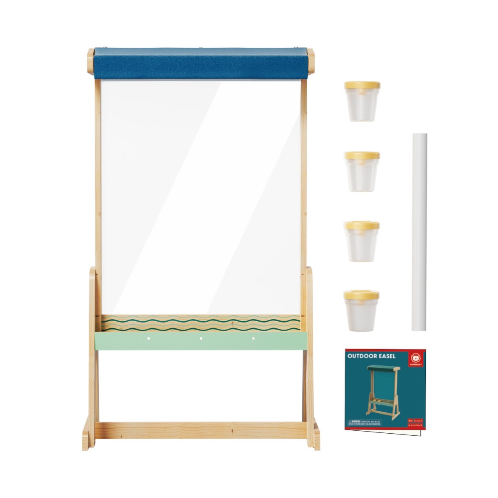 TopBright - Outdoor Painting Art Easel with Double-Sided Clear Board - 5pcs - Image 5