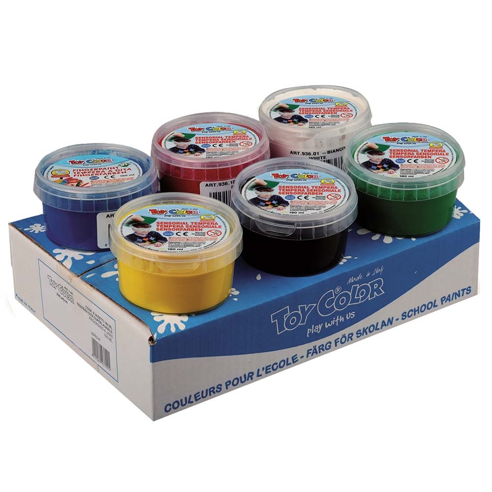 Toy Color - Multisensorial Tempera Paint - 6 x 180ml - Superwashable Sensory Paint for Kids - Image 4