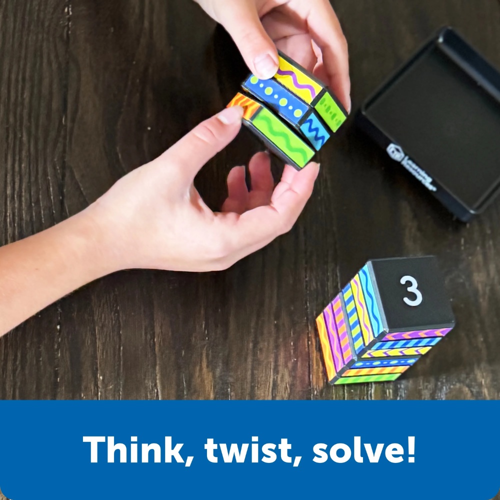 Learning Resources - Brainometry™ Cubed Shape & Fidget Kids Travel Puzzle Game - Image 6