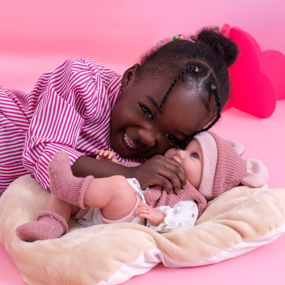 Llorens - Anatomically Correct Baby Girl Doll with Outfit & Cushion: Nica - 40cm - Image 2