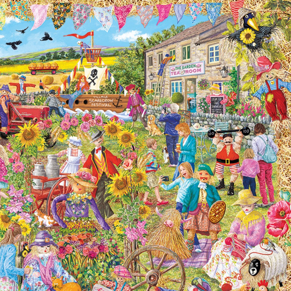 Gibsons - Scarecrow Festival - 1000 Piece Jigsaw Puzzle - Image 3